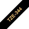 Compatível com Brother TZE-344 Dourado / Preto TZ-344