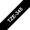 Compatível com Brother TZE-345 Branco / Preto TZ-345