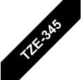 Compatível com Brother TZE-345 Branco / Preto TZ-345