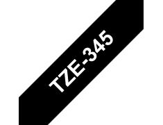 Compatível com Brother TZE-345 Branco / Preto TZ-345