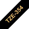 Compatível com Brother TZE-354 Dourado / Preto TZ354