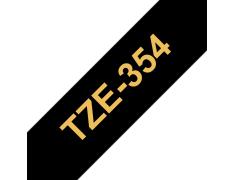 Compatível com Brother TZE-354 Dourado / Preto TZ354