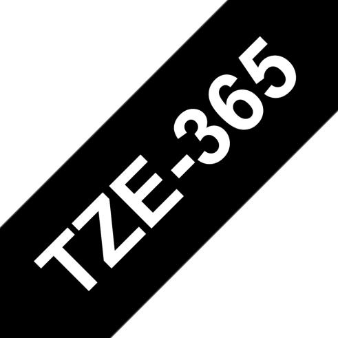 Compatível com Brother TZE-365 Branco / Preto TZ-365