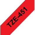 Compatível com Brother TZE-451 Preto / Vermelho TZ-451