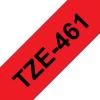 Compatível com Brother TZE-461 Preto / Vermelho TZ-461