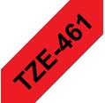 Compatível com Brother TZE-461 Preto / Vermelho TZ-461
