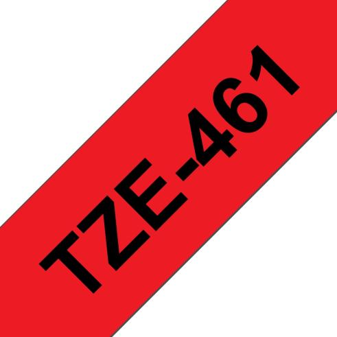 Compatível com Brother TZE-461 Preto / Vermelho TZ-461
