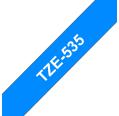 Compatível com BROTHER TZE-535 Branco / Azul TZ-535