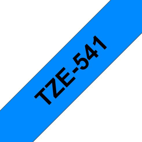 Compatível com Brother TZE-541 Preto / Azul TZ-541