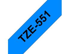 Compatível com Brother TZE-551 Preto / Azul TZ-551