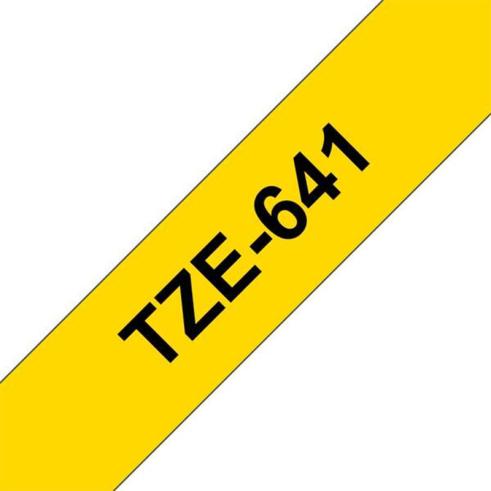 Compatível Brother TZE-641 Preto / Amarelo TZ-641