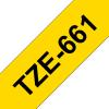 Compatível com Brother TZE-661 Preto / Amarelo TZ-661