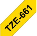 Compatível com Brother TZE-661 Preto / Amarelo TZ-661