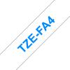 Compatível com Brother TZe FA4 Azul / Branco