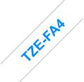 Compatível com Brother TZe FA4 Azul / Branco