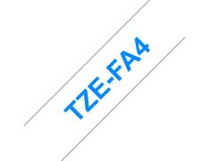 Compatível com Brother TZe FA4 Azul / Branco