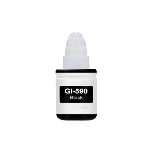 Frasco de tinta pigmentado preto CANON GI-590 compatível