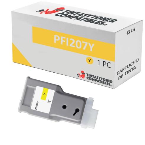 Compatível Canon PFI 207 Amarelo Pigmentado