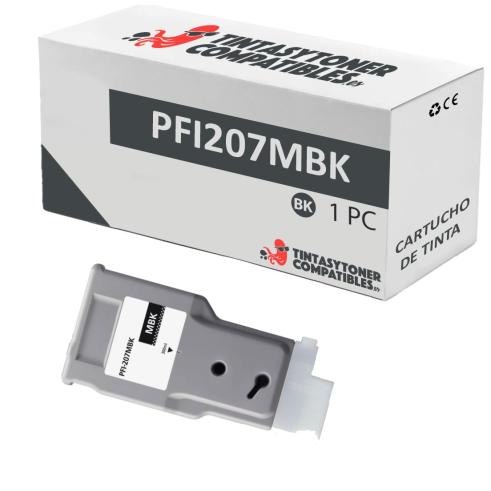 Compatível Canon PFI 207 Preto Fosco Pigmentado