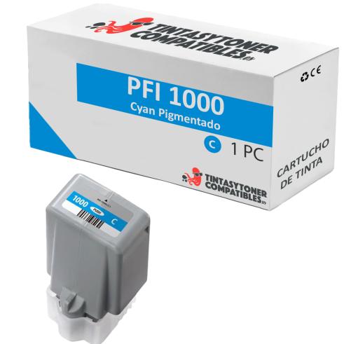 Compatível com Canon PFI1000 pigmentado Cyan