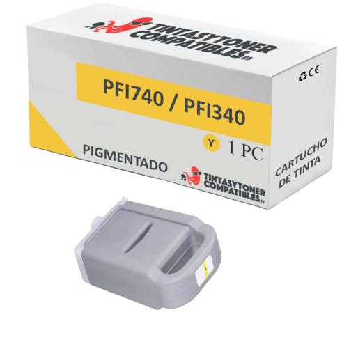 Compatível com Canon PFI740/PFI340 Amarelo Pigmentado