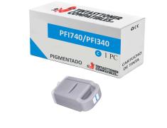 Compatível com Canon PFI740/PFI340 Ciano Pigmentado