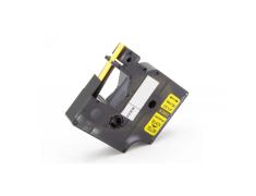 Compatível  Dymo 18052 Fita de Tubo Termorretrátil Preta / Amarela