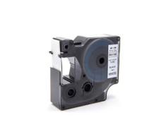 Compatível  Dymo 18055 Fita de Tubo Termorretrátil Preta / Branco
