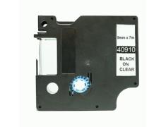 Compatível Dymo D1 40910 Preto / Transparente