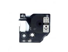 Compatível Dymo D1 45010 Preto / Transparente