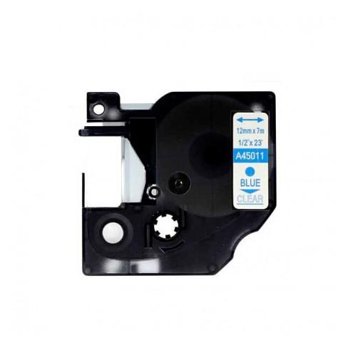 Compatível Dymo D1 45011 Azul / Transparente