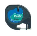 Compatível Dymo LetraTag S0721640 Preto / Verde