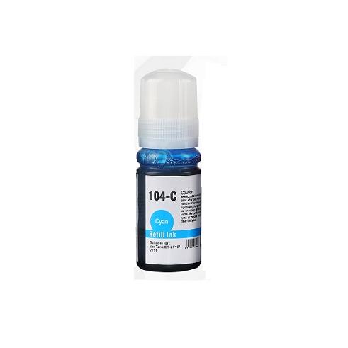 Frasco de tinta Cyan Epson 104 compatível