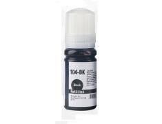 Frasco de tinta preta Epson 104 compatível