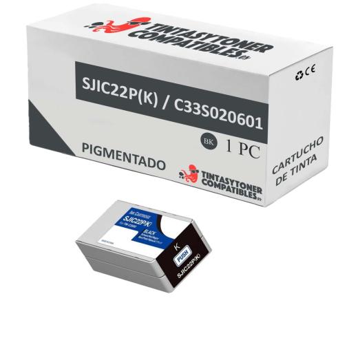Compatível com Epson SJIC22P Pigmentado Preto