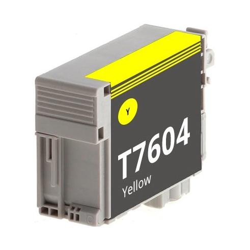Cartucho de tinta compatível com Epson T7604 AMARELO