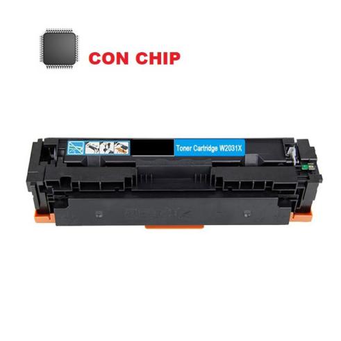 Compatível HP 415X / W2031X Ciano (com chip)