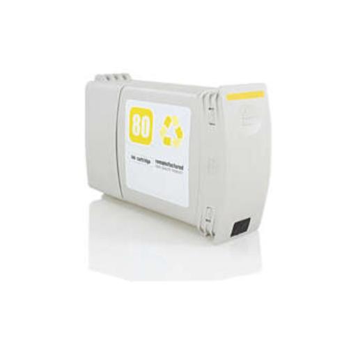 Compatível HP 80 Amarelo Tinta Pigmentada