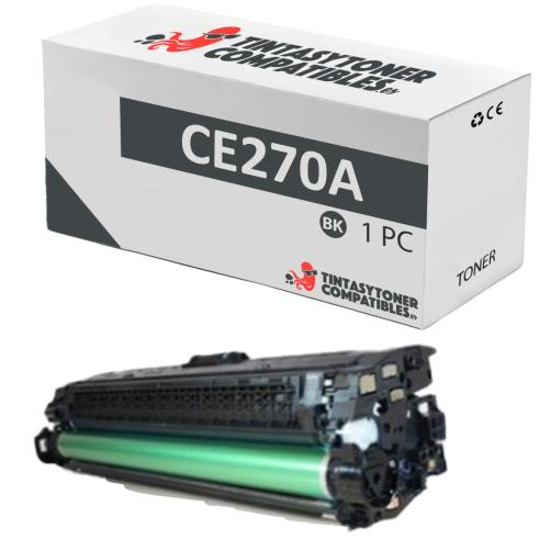 Compatível com HP CE270A / 650A preto