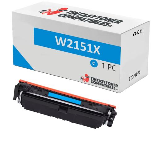 Compatível HP W2151X Ciano