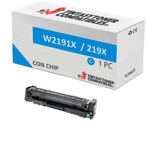 Compatível HP W2191X Ciano