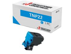 Compatível com KONICA MINOLTA BIZHUB C35 / C35P / TNP-22C Ciano