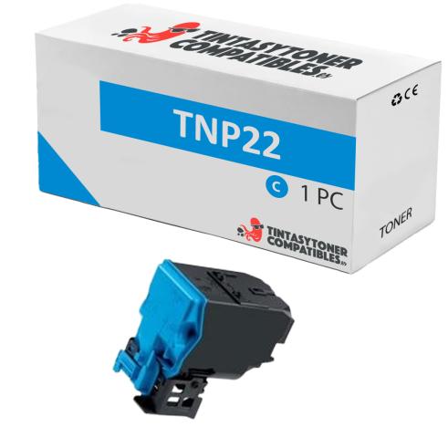 Compatível com KONICA MINOLTA BIZHUB C35 / C35P / TNP-22C Ciano