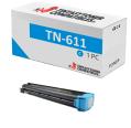 Compatível com KONICA MINOLTA BIZHUB C451 / C550 / C650 TN-611 Ciano