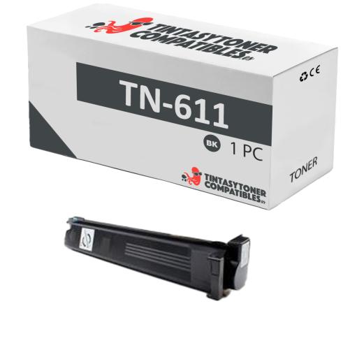 Compatível com KONICA MINOLTA BIZHUB C451 / C550 / C650 TN-611 preto