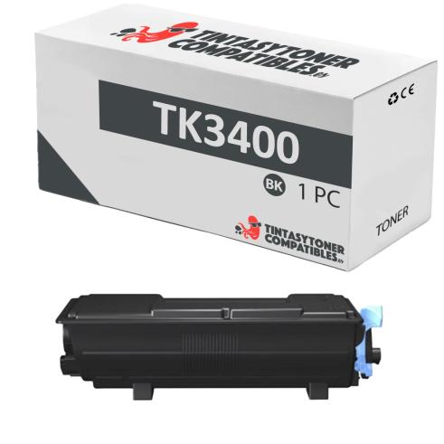 Compatível Kyocera TK3400 Preto