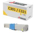 OKI C301 DN / C321 DN compatível com amarelo