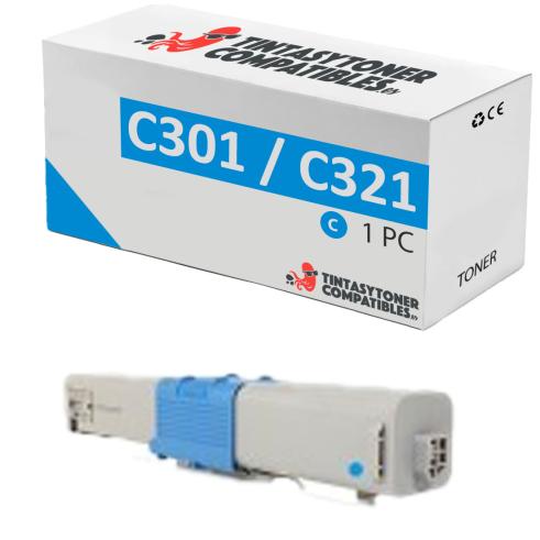 OKI C301 DN / C321 DN ciano compatível