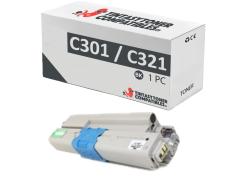 OKI C301 DN / C321 DN compatível com preto