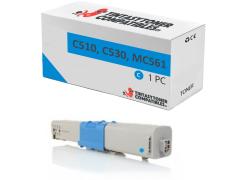 Compatível com OKI C510 C530 MC561 Ciano